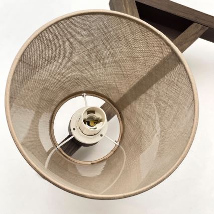 Brilagi - Plafonnier LED ANTHONY 3xE14/40W/230V chêne noyer/beige