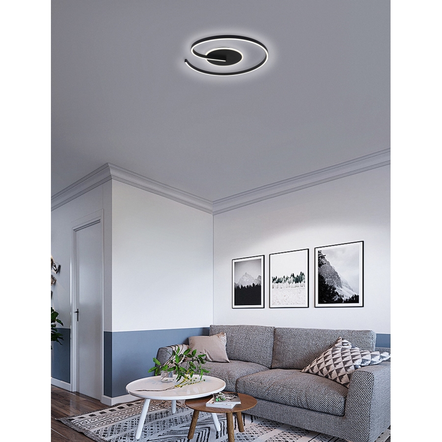 Brilagi - Plafonnier LED dimmable SPIRAL LED/56W/230V diam. 50 cm 3000/4000/6000K + télécommande