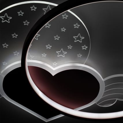 Brilagi - LED Plafonnier pour enfants LOVE LED/48W/230V 3000/4500/6000K rose