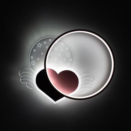 Brilagi - LED Plafonnier pour enfants LOVE LED/48W/230V 3000/4500/6000K rose