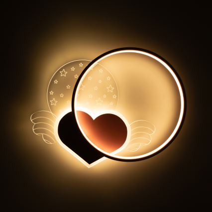Brilagi - LED Plafonnier pour enfants LOVE LED/48W/230V 3000/4500/6000K rose