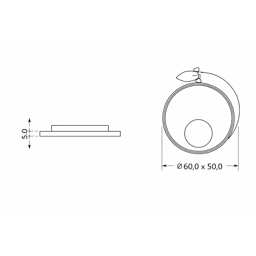 Brilagi -LED Plafonnier pour enfants STARSHIP LED/64W/230V 3000/4500K bleu