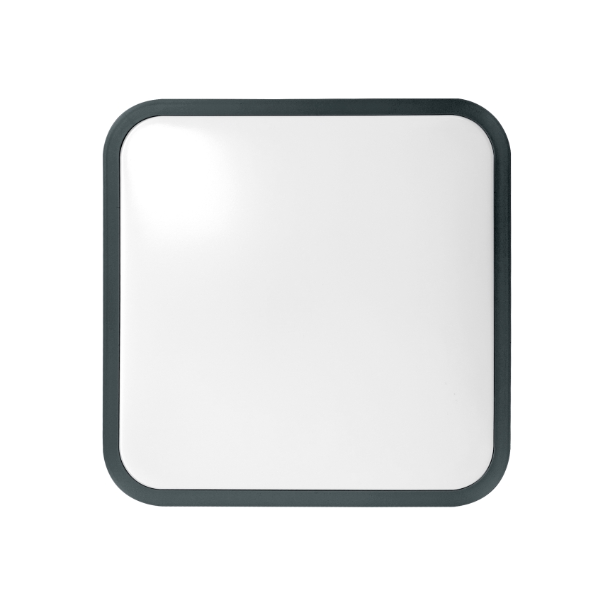 Brilagi - Plafonnier LED pour salle de bains avec détecteur de mouvement ZENNA LED/24W/230V 34,5x34,5 cm IP44 anthracite + télécommande