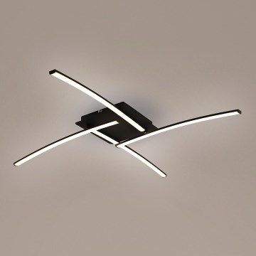 Brilagi - LED Plafonnier STRIPES LED/32W/230V 69x69 cm noir