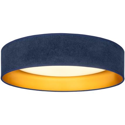 Brilagi - Plafonnier LED VELVET SIMPLE LED/24W/230V 3000K Ø 45 cm bleu/doré
