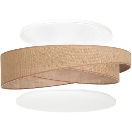 BRILAGI - LED Plafonnier VELVET TWIST LED/24W/230V 4000K Ø 55 cm beige