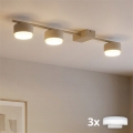 Brilagi - LED RGB+CCT dimmbare Einbauleuchte MONO 3xGX53/14W/230V 2700-6500K Wi-Fi Tuya beige
