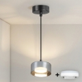 Brilagi - LED RGB+CCT dimmbare Hängeleuchte an Kabel AURA LUX 1xGX53/14W/230V 2700-6500K Wi-Fi Tuya schwarz/rauchfarben