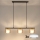 Brilagi - LED RGB+CCT dimmbare Pendelleuchte mit Drahtseilaufhängung AURA LUX 3xGX53/14W/230V 2700-6500K Wi-Fi Tuya schwarz/gold