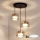 Brilagi - LED RGB+CCT dimmbare Pendelleuchte mit Seilaufhängung AURA LUX 3xGX53/14W/230V 2700-6500K Wi-Fi Tuya schwarz/gold