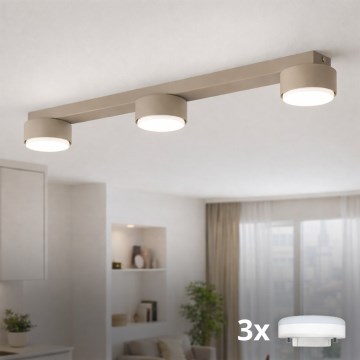 Brilagi - LED RGB+CCT dimmbarer Einbaustrahler MONO 3xGX53/14W/230V 2700-6500K Wi-Fi Tuya beige