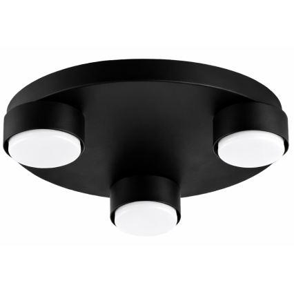 Brilagi - Plafonnier LED RGB+CCT dimmable MONO 3xGX53/14W/230V 2700-6500K Wi-Fi Tuya Ø 30 cm noir
