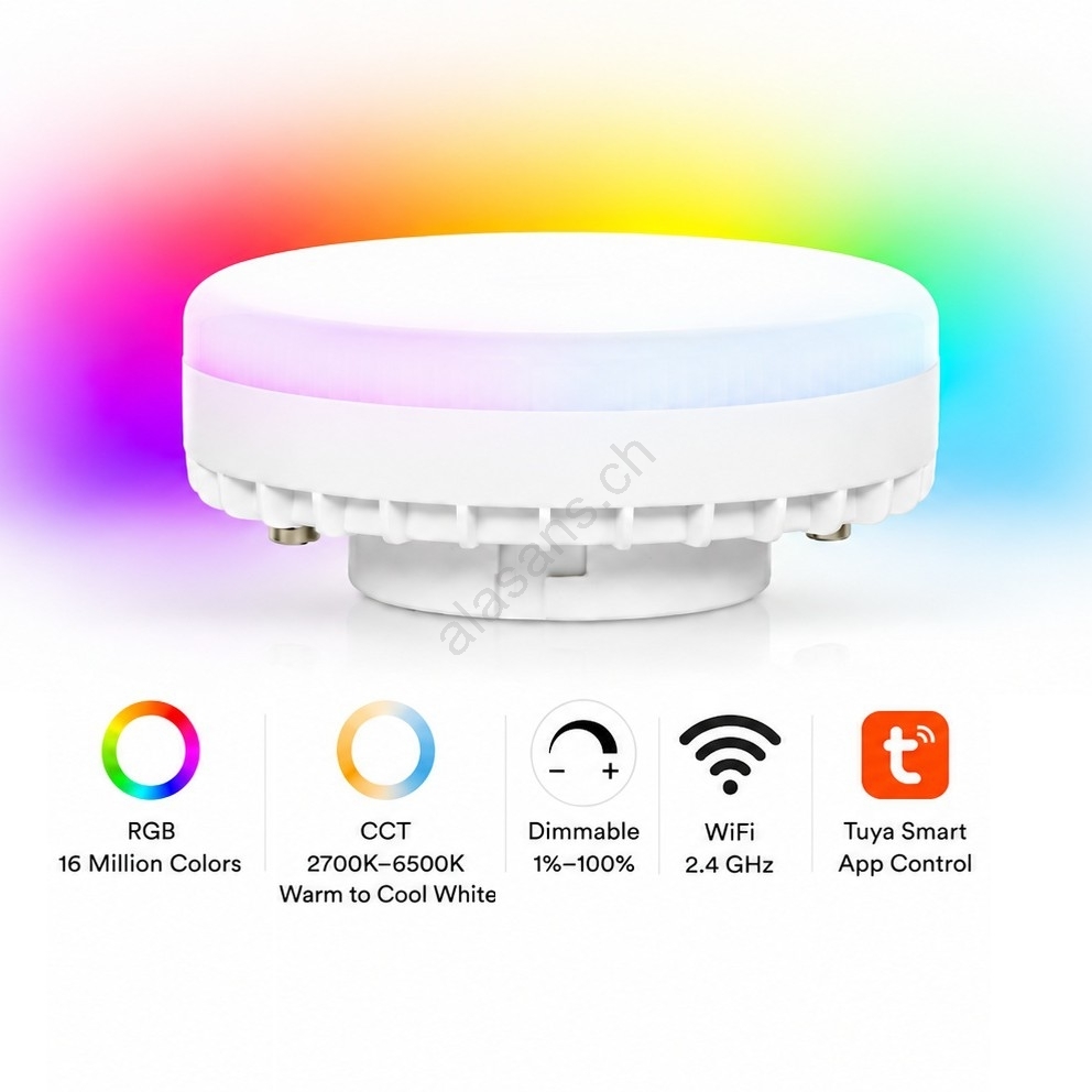Spot Rgd Light BRILAGI - LED RGB dimmable spot MONO 4xGX53/14W/230V Wi-Fi Tuya beige ...