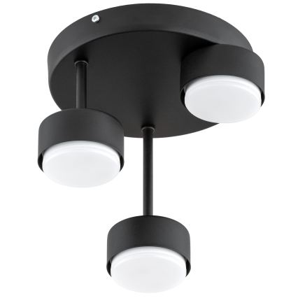 Brilagi - LED RGB+CCT dimmbare Aufbau-Deckenleuchte MONO 3xGX53/14W/230V 2700-6500K Wi-Fi Tuya schwarz
