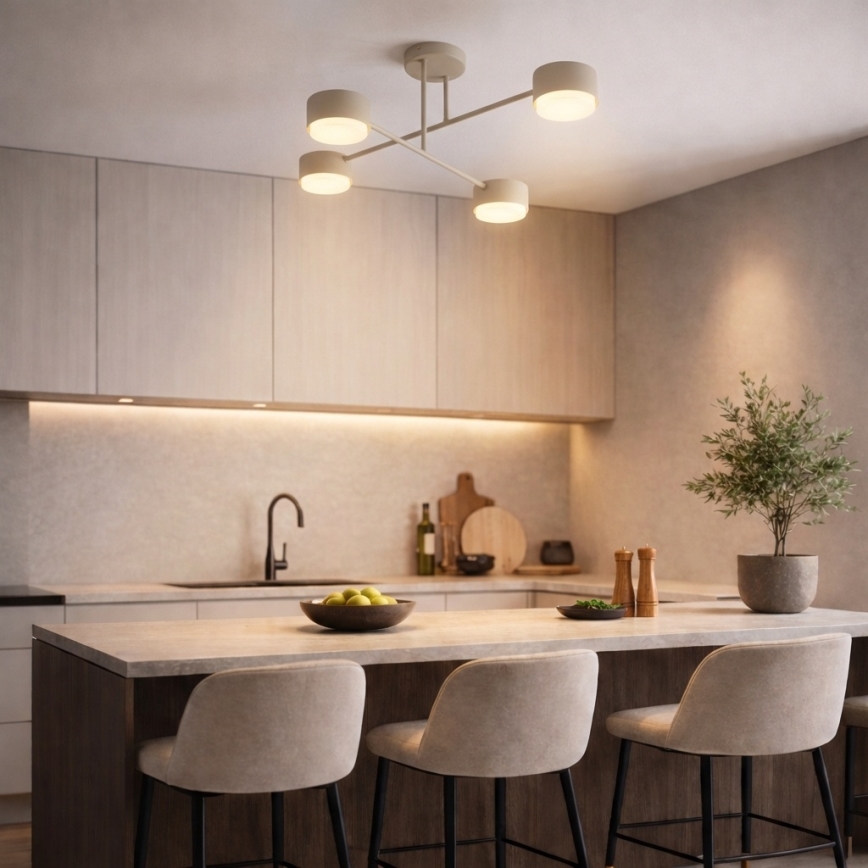 Brilagi - LED RGB+CCT dimmbare aufgesetzte Deckenleuchte MONO 4xGX53/14W/230V 2700-6500K Wi-Fi Tuya schwarz