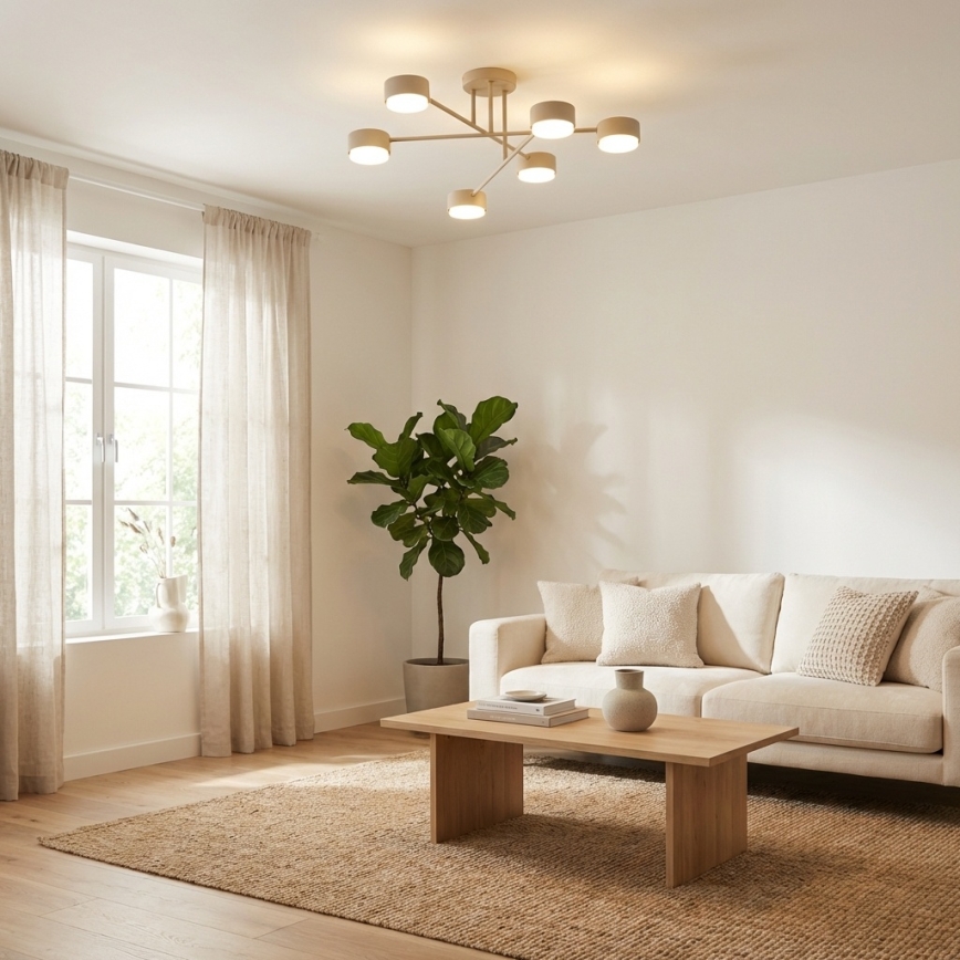 Brilagi - LED RGB+CCT dimmbare aufgesetzte Deckenleuchte MONO 6xGX53/14W/230V 2700-6500K Wi-Fi Tuya schwarz