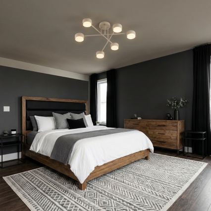 Brilagi - LED RGB+CCT dimmbare aufgesetzte Deckenleuchte MONO 6xGX53/14W/230V 2700-6500K Wi-Fi Tuya schwarz
