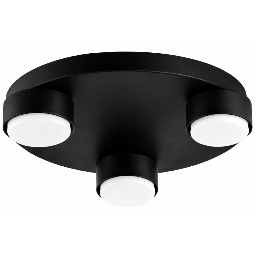 Brilagi - LED RGB+CCT dimmbare Deckenleuchte MONO 3xGX53/14W/230V 2700-6500K Wi-Fi Tuya Ø 30 cm schwarz