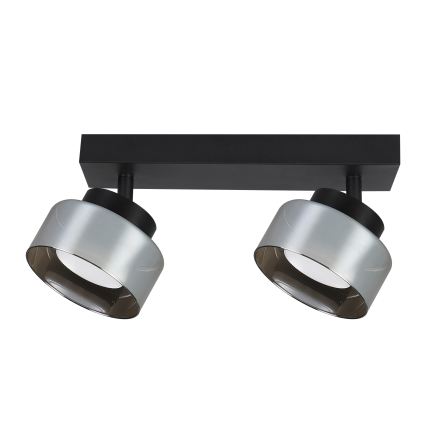 Brilagi - LED RGB+CCT dimmbarer Einbaustrahler AURA LUX 2xGX53/14W/230V 2700-6500K Wi-Fi Tuya schwarz/rauch