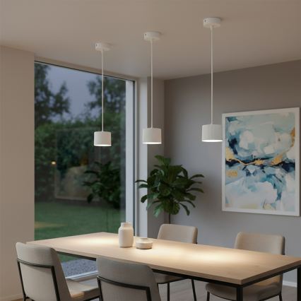 BRILAGI - LED RGB+CCT dimmbare Hängeleuchte an Kabeln STRIPY 1xGX53/14W/230V pr. 82 mm 2700-6500K Wi-Fi Tuya weiß