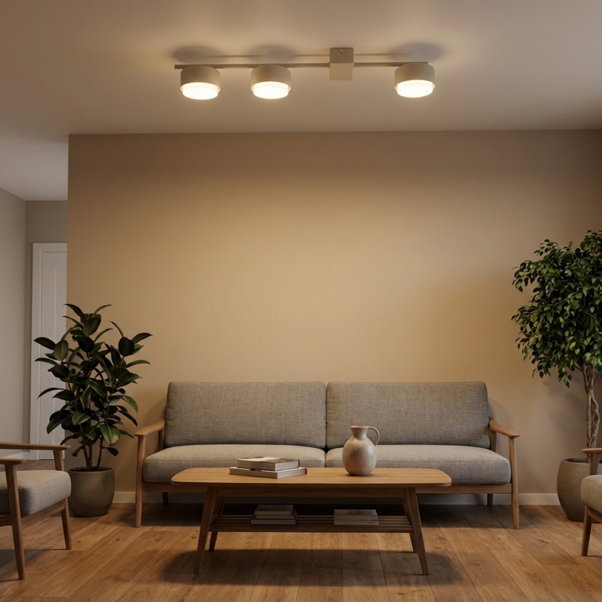 Brilagi - LED RGB+CCT dimmbare Einbauleuchte MONO 3xGX53/14W/230V 2700-6500K Wi-Fi Tuya beige