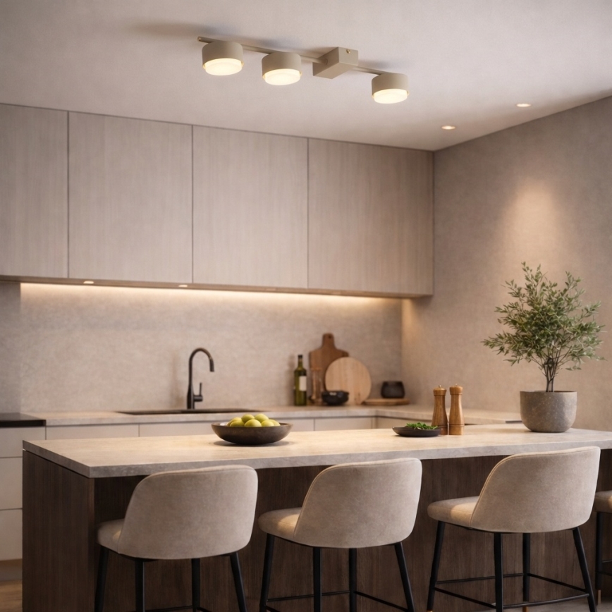 Brilagi - LED RGB+CCT dimmbare Einbauleuchte MONO 3xGX53/14W/230V 2700-6500K Wi-Fi Tuya beige