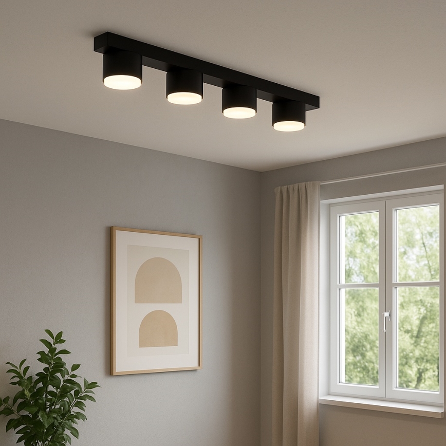 Brilagi - LED RGB+CCT dimmbarer Einbaustrahler MONO 4xGX53/14W/230V 2700-6500K Wi-Fi Tuya schwarz
