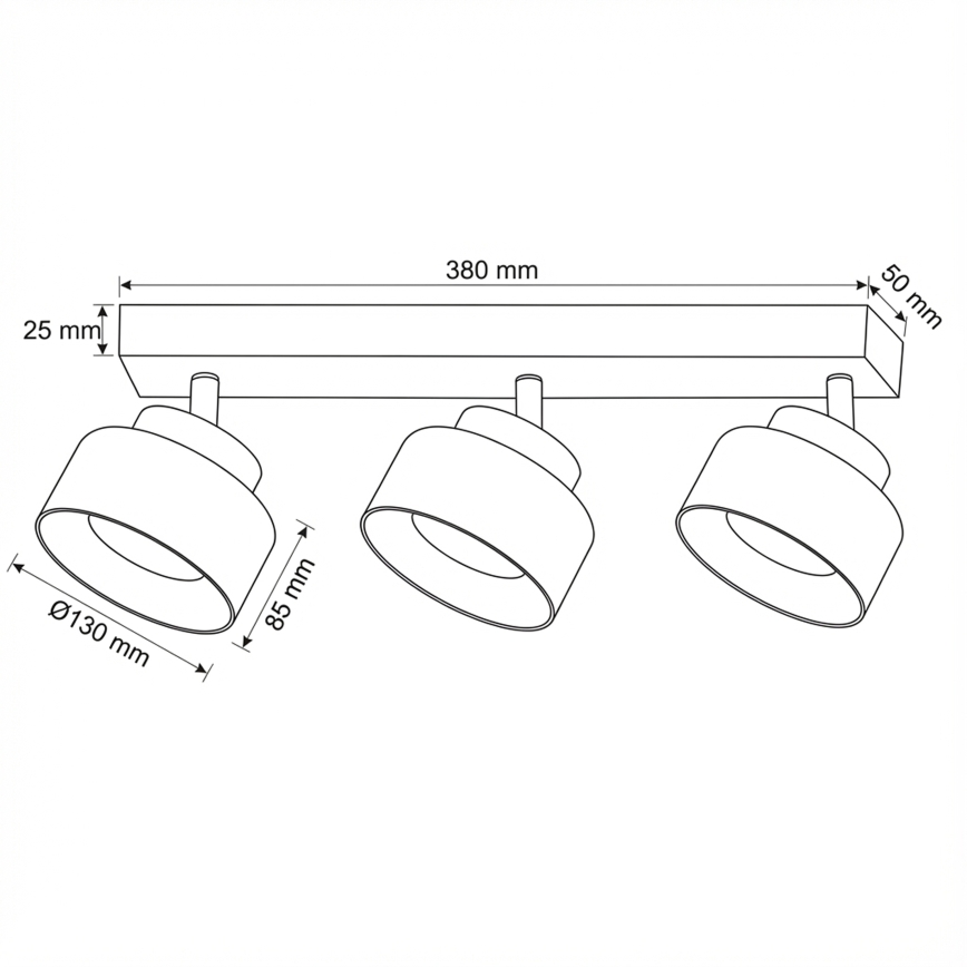 Brilagi - LED RGB+CCT dimmbarer Einbaustrahler AURA LUX 3xGX53/14W/230V 2700-6500K Wi-Fi Tuya schwarz/gold
