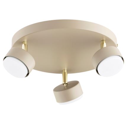 Brilagi - LED RGB+CCT dimmbarer Einbaustrahler MONO 3xGX53/14W/230V 2700-6500K Wi-Fi Tuya beige/gold