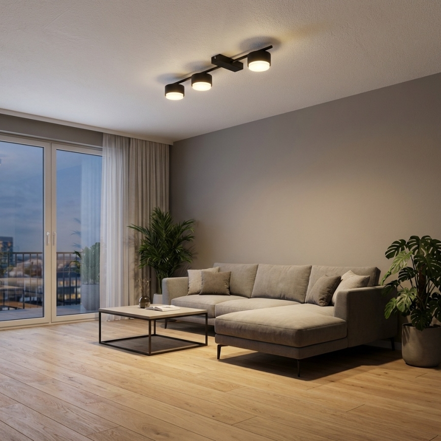 Brilagi - LED RGB+CCT dimmbarer Deckenspot MONO 3xGX53/14W/230V 2700-6500K Wi-Fi Tuya schwarz