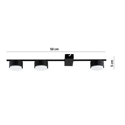 Brilagi - LED RGB+CCT dimmbarer Deckenspot MONO 3xGX53/14W/230V 2700-6500K Wi-Fi Tuya schwarz