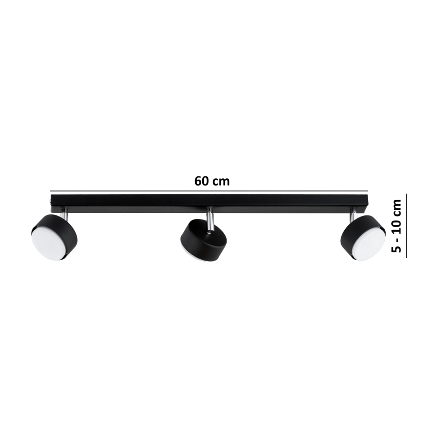 Brilagi - LED RGB+CCT dimmbarer Einbaustrahler MONO 3xGX53/14W/230V 2700-6500K Wi-Fi Tuya schwarz