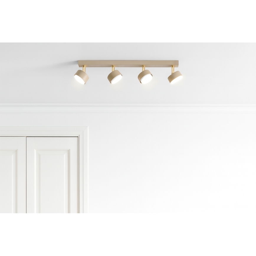 Brilagi - LED RGB+CCT dimmbarer Einbaustrahler MONO 4xGX53/14W/230V 2700-6500K Wi-Fi Tuya beige