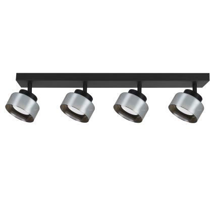 Brilagi - Faretto LED dimmerabile RGB+CCT AURA LUX 4xGX53/14W/230V 2700-6500K Wi-Fi Tuya nero/fumé