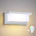 Brilagi - LED RGBW applique da esterno dimmerabile BRICKY 1xE27/9W/230V 2700-6500K IP54 bianco