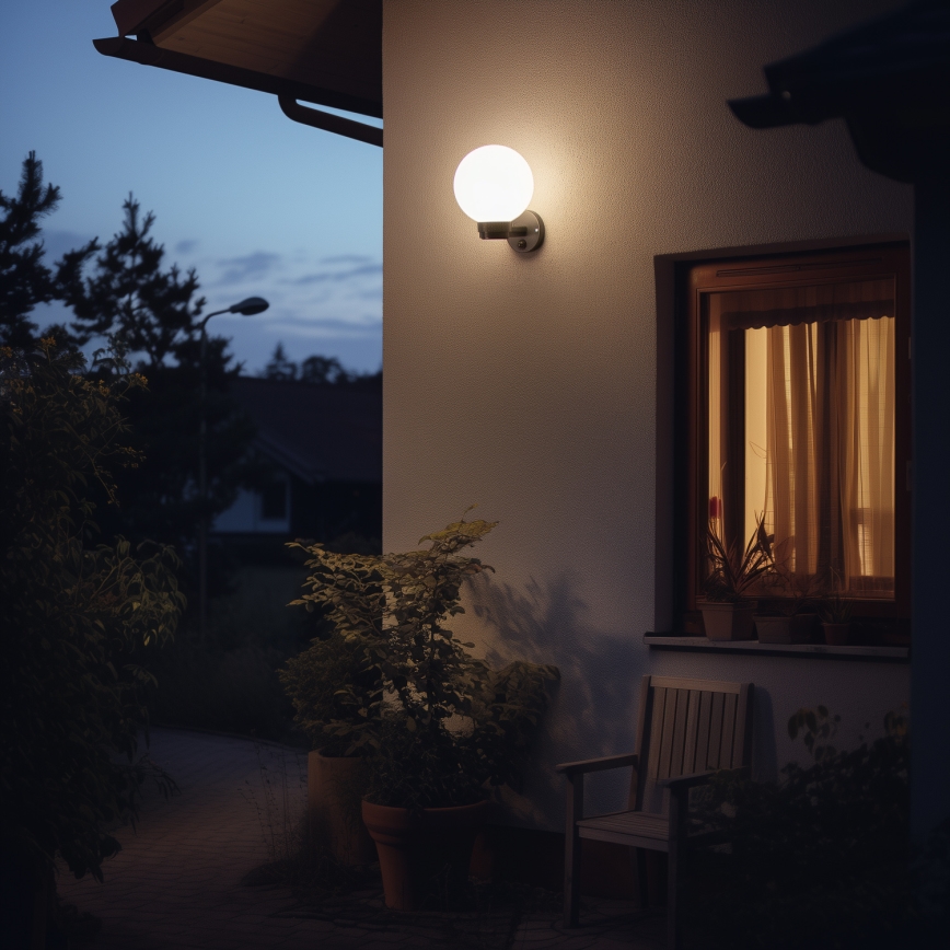 BRILAGI - Applique da esterno dimmerabile LED RGBW HARBOR 1xE27/12W/230V 2700-6500K IP33 nero/bianco