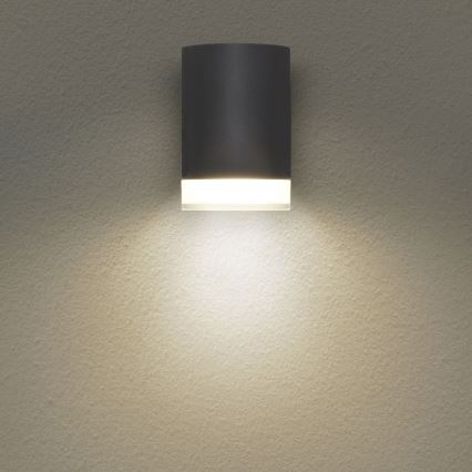 Brilagi - Applique da esterno LED RGBW dimmerabile MATERA 1xGU10/4,8W/230V 3000K IP54 antracite + telecomando