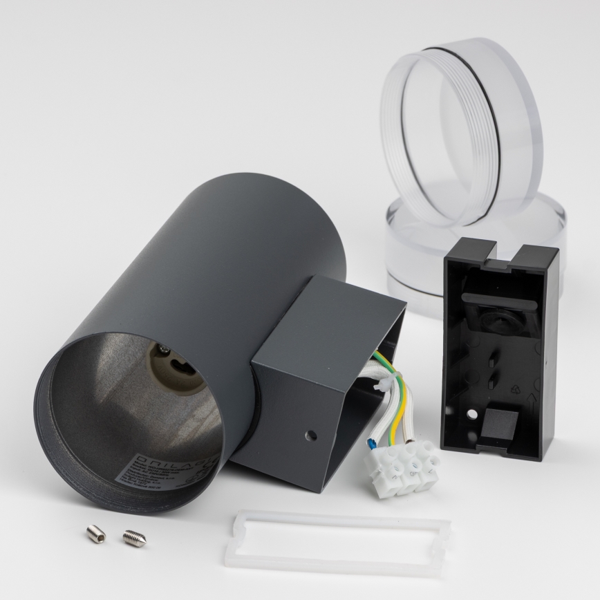 Brilagi - Applique da esterno LED RGBW dimmerabile MATERA 2xGU10/4,8W/230V 3000K IP54 antracite + telecomando