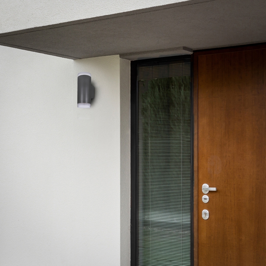 Brilagi - Applique da esterno LED RGBW dimmerabile MATERA 2xGU10/4,8W/230V 3000K IP54 antracite + telecomando
