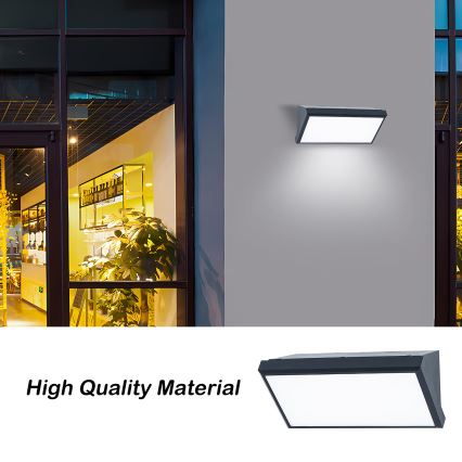 Brilagi - LED RGBW dimmerabile applique da esterno TRIANGLE 1xE27/9W/230V 2700-6500K IP65 antracite