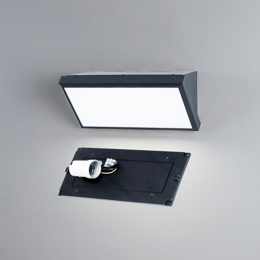 Brilagi - LED RGBW dimmerabile applique da esterno TRIANGLE 1xE27/9W/230V 2700-6500K IP65 antracite