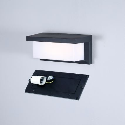 Brilagi - LED RGBW dimmbare Außenwandleuchte BRICKY 1xE27/15W/230V 2700-6500K anthrazit IP54