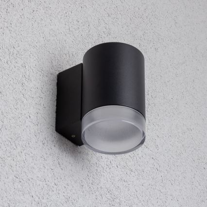 Brilagi - LED RGBW dimmbare Außen-Wandleuchte MATERA 1xGU10/4,8W/230V 3000K IP54 schwarz + Fernbedienung