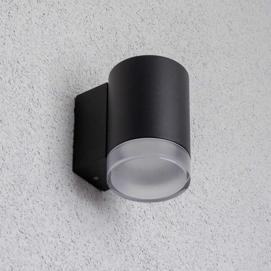 Brilagi - LED RGBW dimmbare Außen-Wandleuchte MATERA 1xGU10/4,8W/230V 3000K IP54 schwarz + Fernbedienung