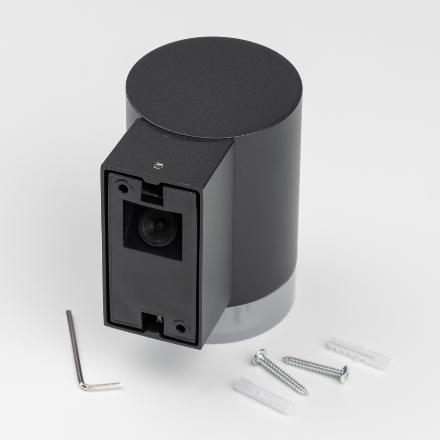Brilagi - LED RGBW dimmbare Außen-Wandleuchte MATERA 1xGU10/4,8W/230V 3000K IP54 schwarz + Fernbedienung
