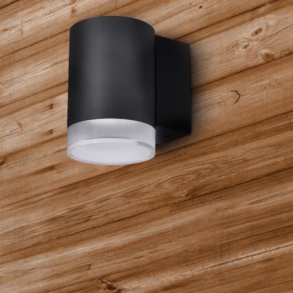 Brilagi - LED RGBW dimmbare Außen-Wandleuchte MATERA 1xGU10/4,8W/230V 3000K IP54 schwarz + Fernbedienung