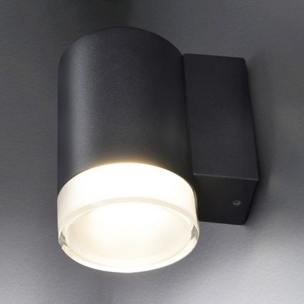 Brilagi - LED RGBW dimmbare Außen-Wandleuchte MATERA 1xGU10/4,8W/230V 3000K IP54 schwarz + Fernbedienung