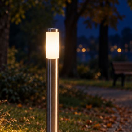 BRILAGI - LED RGBW dimmbare Außenleuchte ELIA 1xE27/6,5W/230V 2700-6500K IP44 Wi-Fi 100 cm matt-chrom
