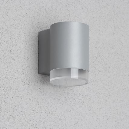 Brilagi - LED RGBW, dimmbar, Außen-Wandleuchte MATERA 1xGU10/4,8W/230V 3000K IP54 grau + Fernbedienung