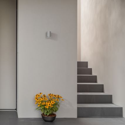 Brilagi - LED RGBW, dimmbar, Außen-Wandleuchte MATERA 1xGU10/4,8W/230V 3000K IP54 grau + Fernbedienung